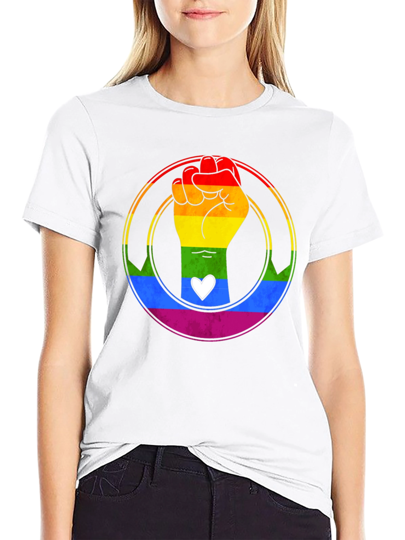 LGBTQ+ Pride Fist T-Shirt