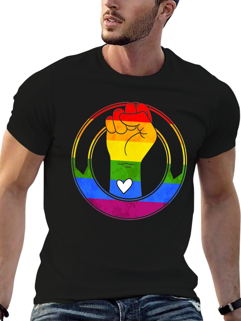 LGBTQ+ Pride Fist T-Shirt