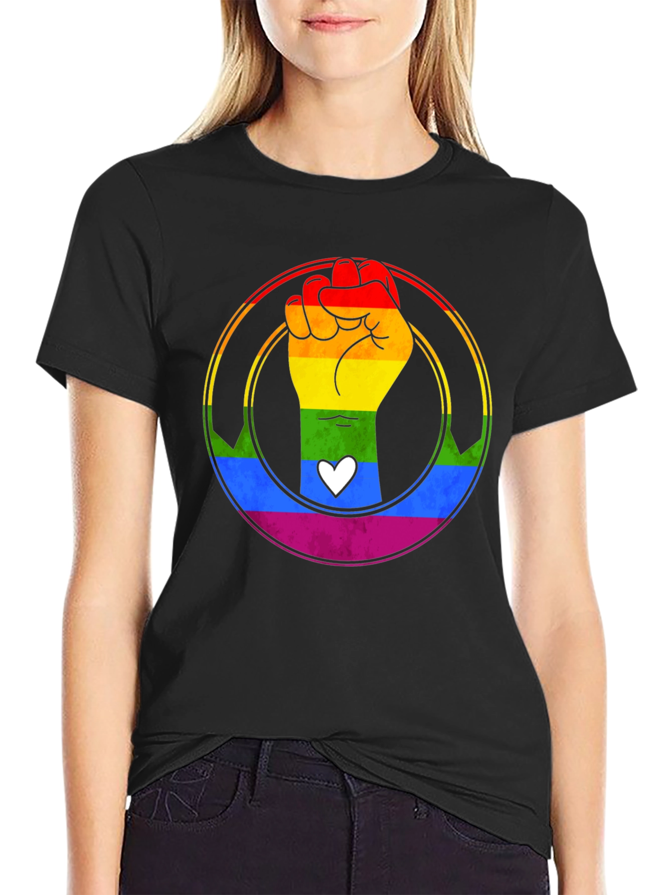 LGBTQ+ Pride Fist T-Shirt