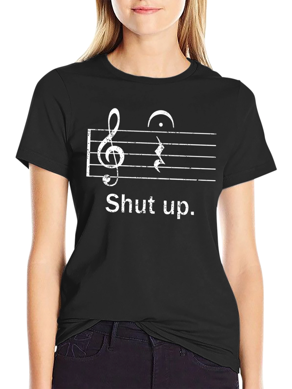 Shut Up Music Note T-Shirt