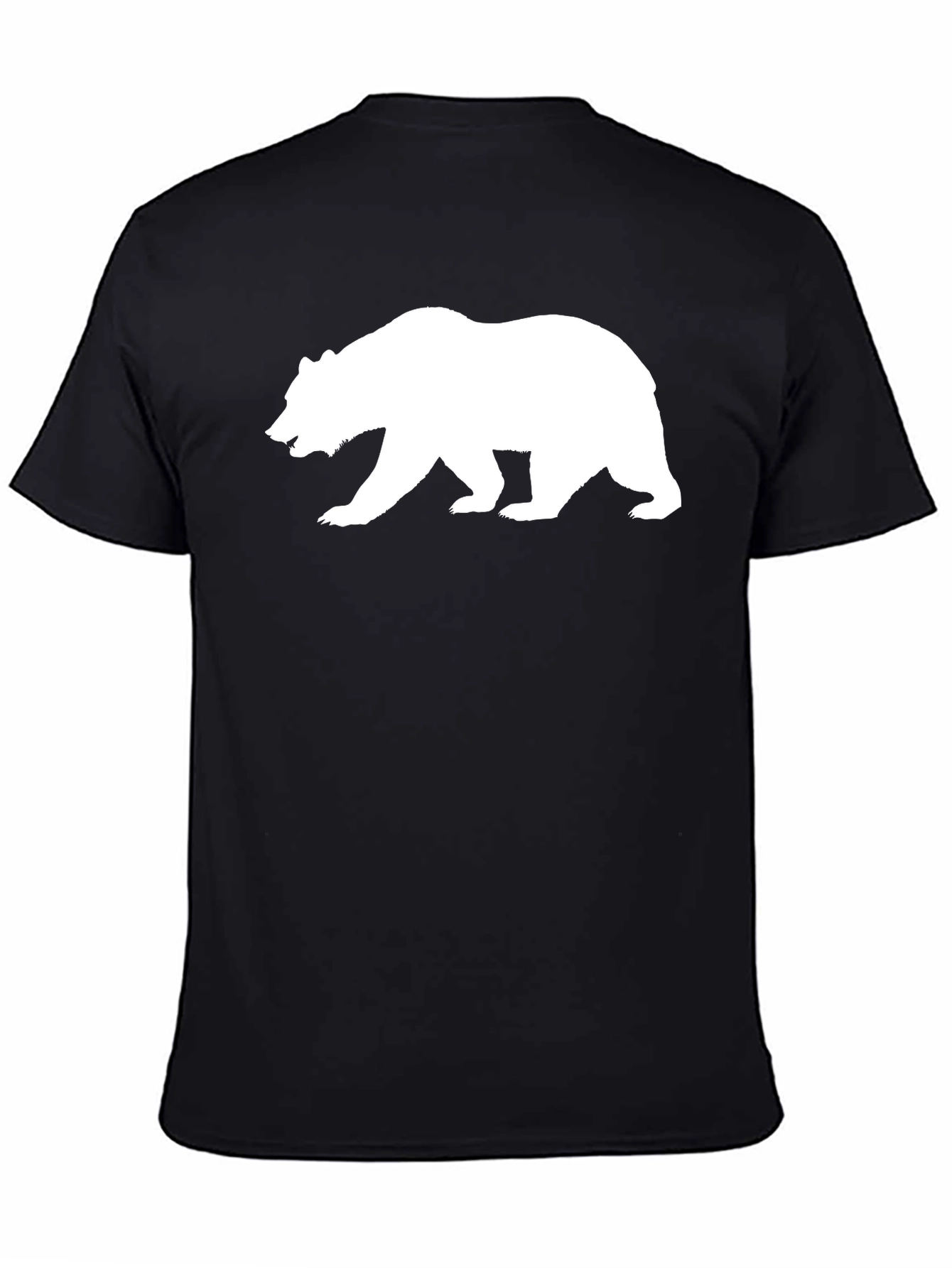 Bear Silhouette Black T-Shirt