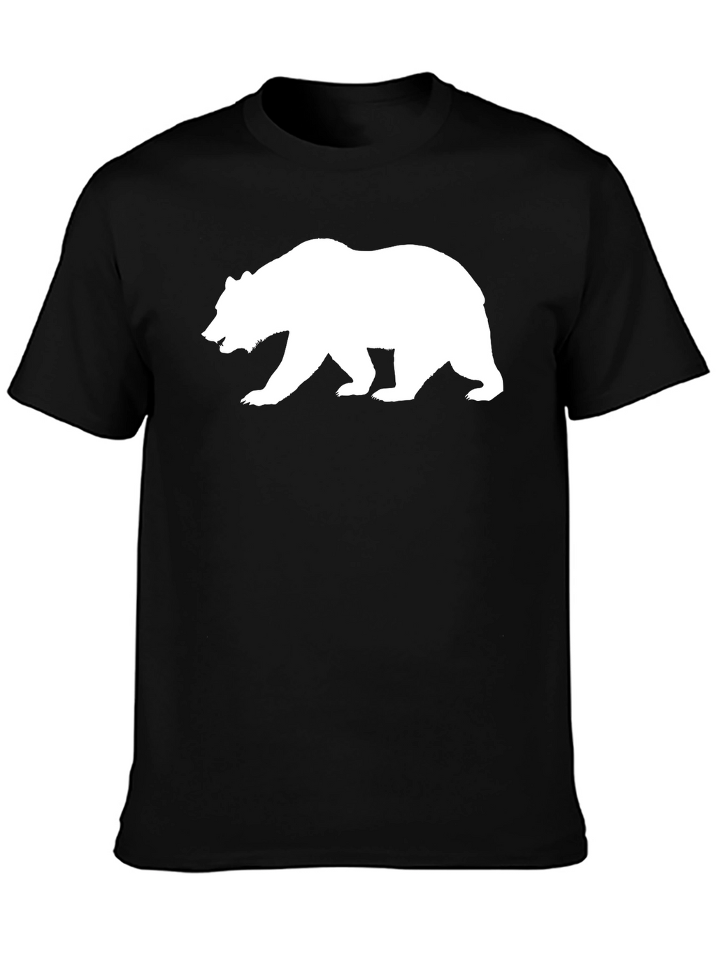Bear Silhouette Black T-Shirt