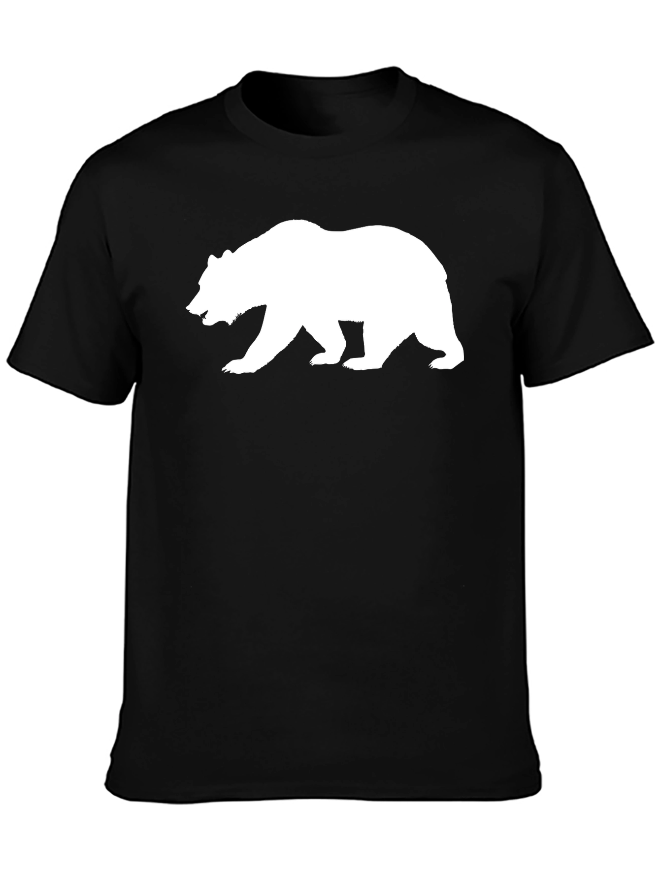 Bear Silhouette Black T-Shirt