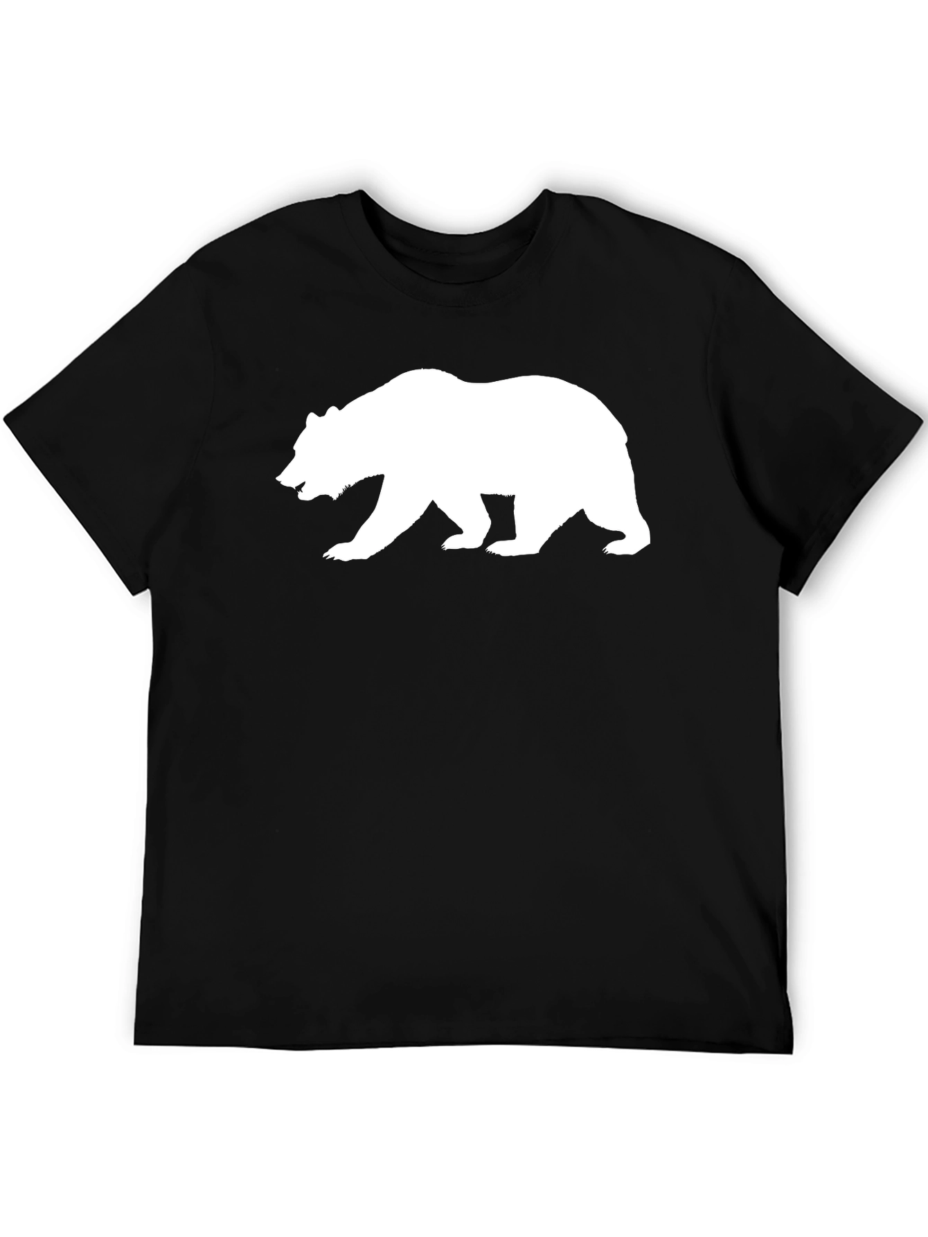 Bear Silhouette Black T-Shirt