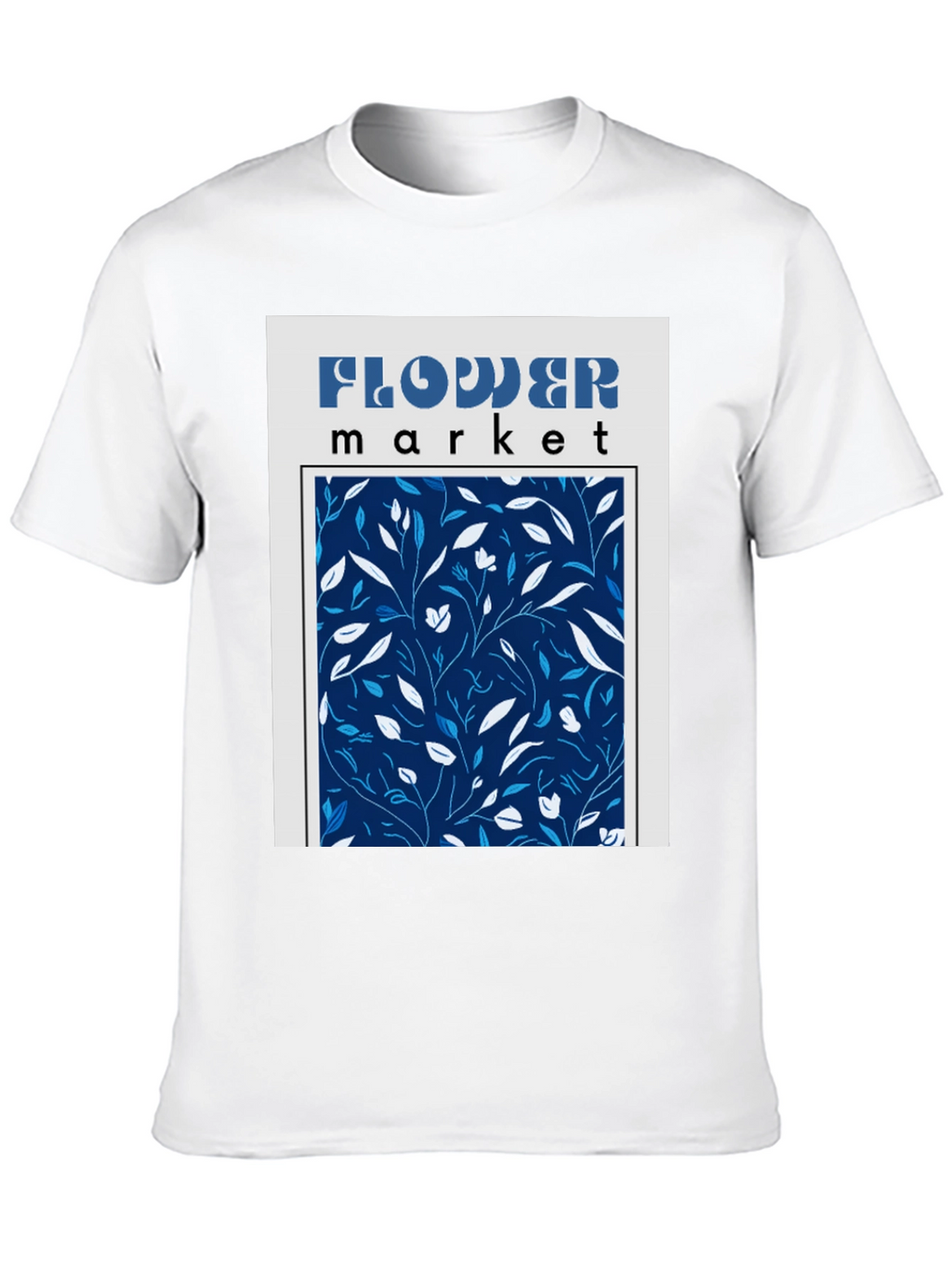 Flower Market Graphic Print Black T-Shirt