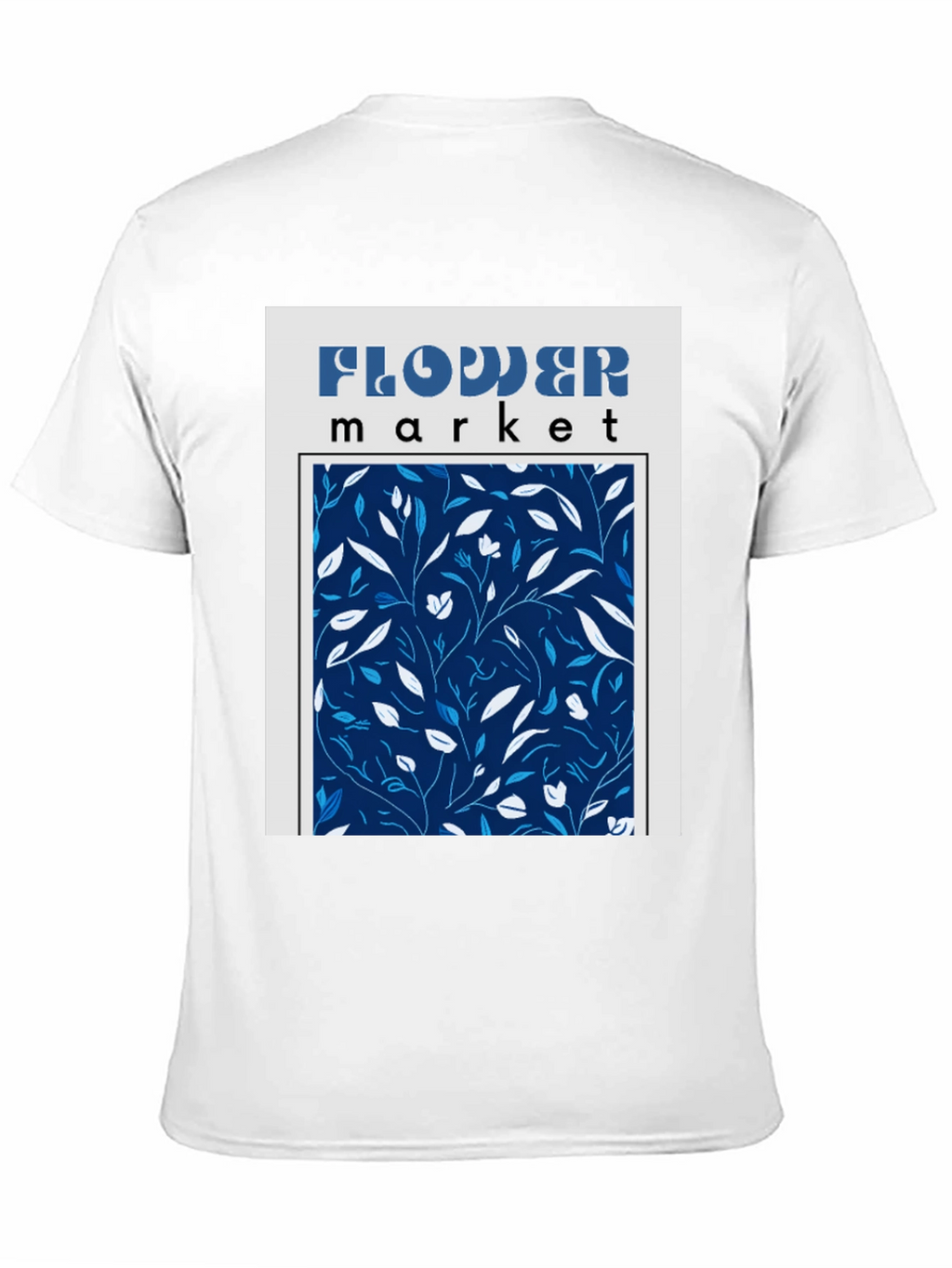 Flower Market Graphic Print Black T-Shirt