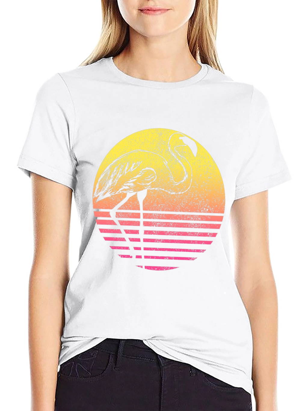 Retro Flamingo Graphic Tee
