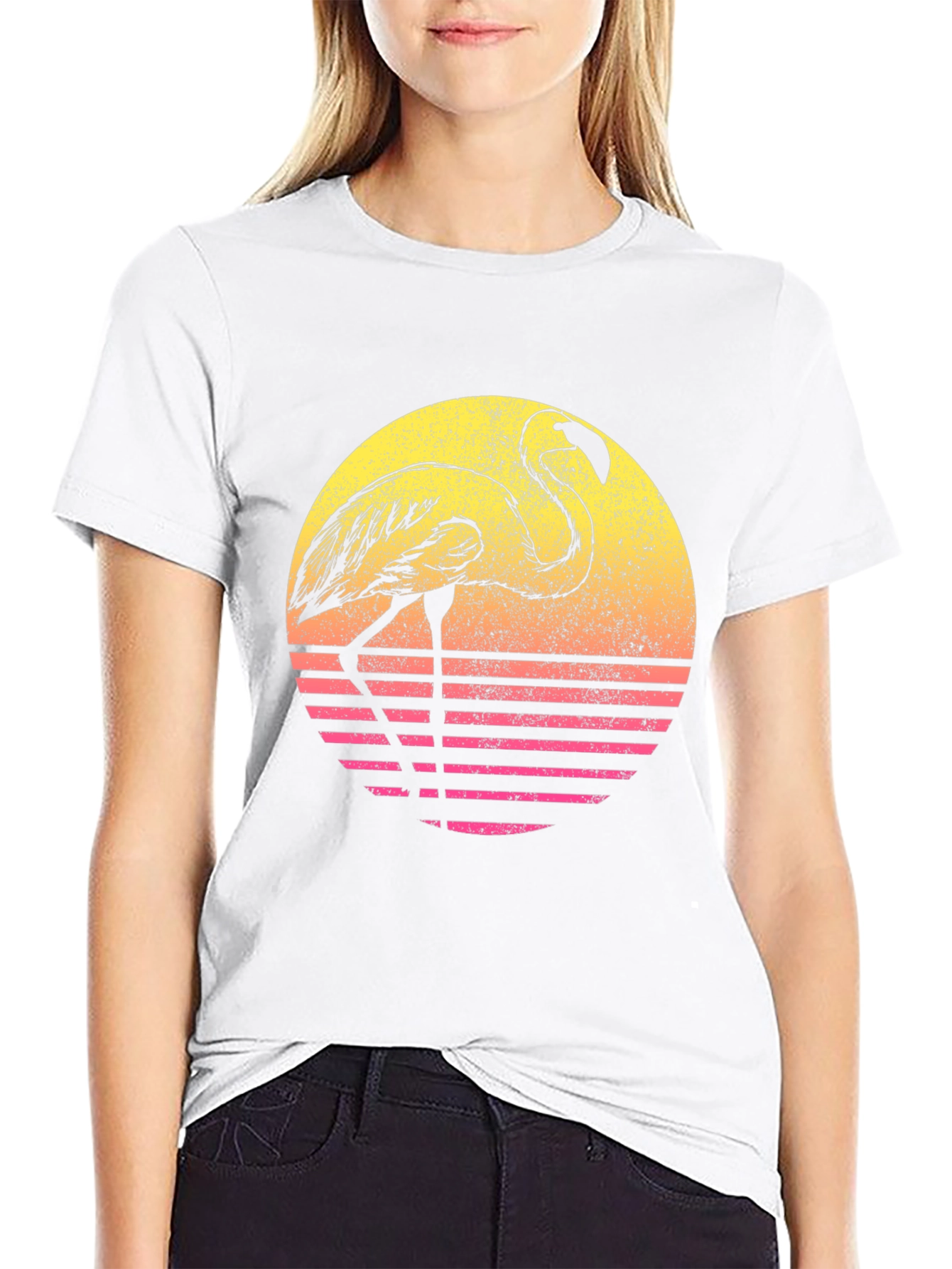 Retro Flamingo Graphic Tee