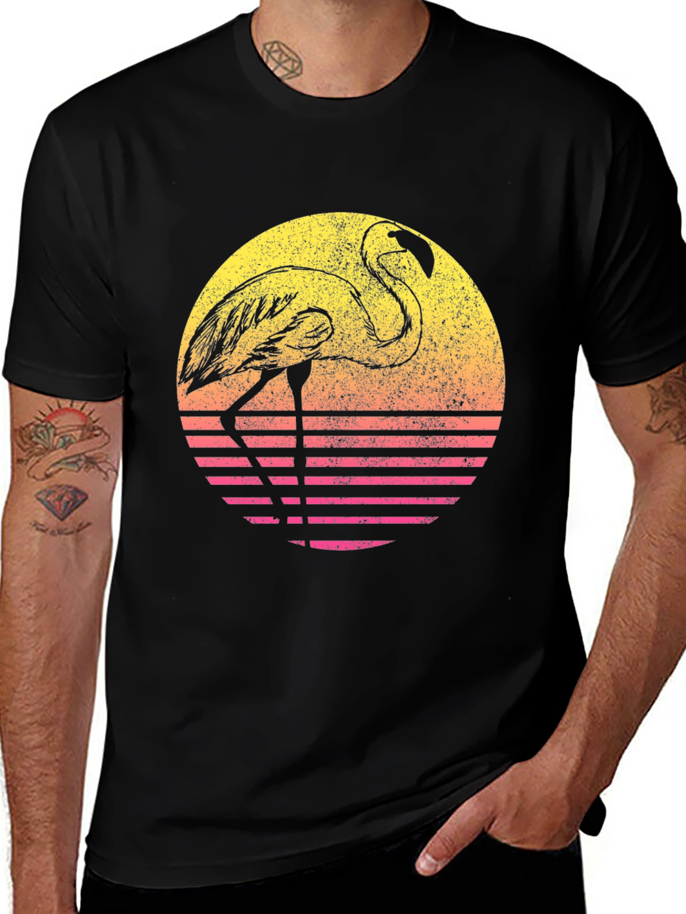 Retro Flamingo Graphic Tee
