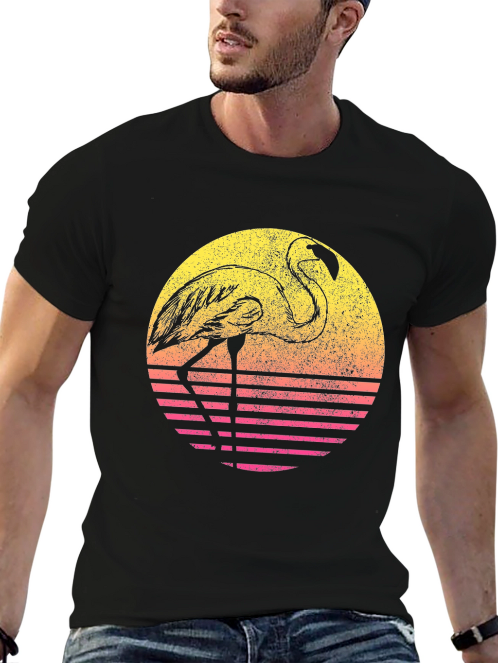 Retro Flamingo Graphic Tee