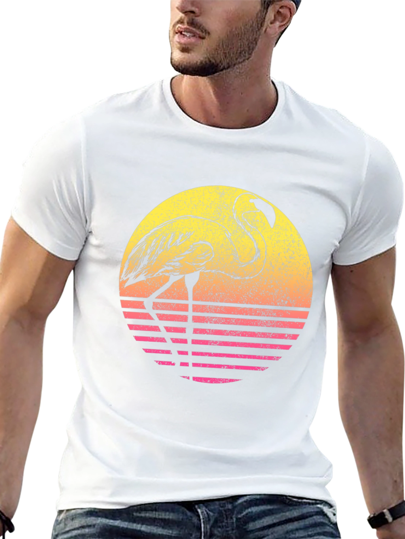 Retro Flamingo Graphic Tee