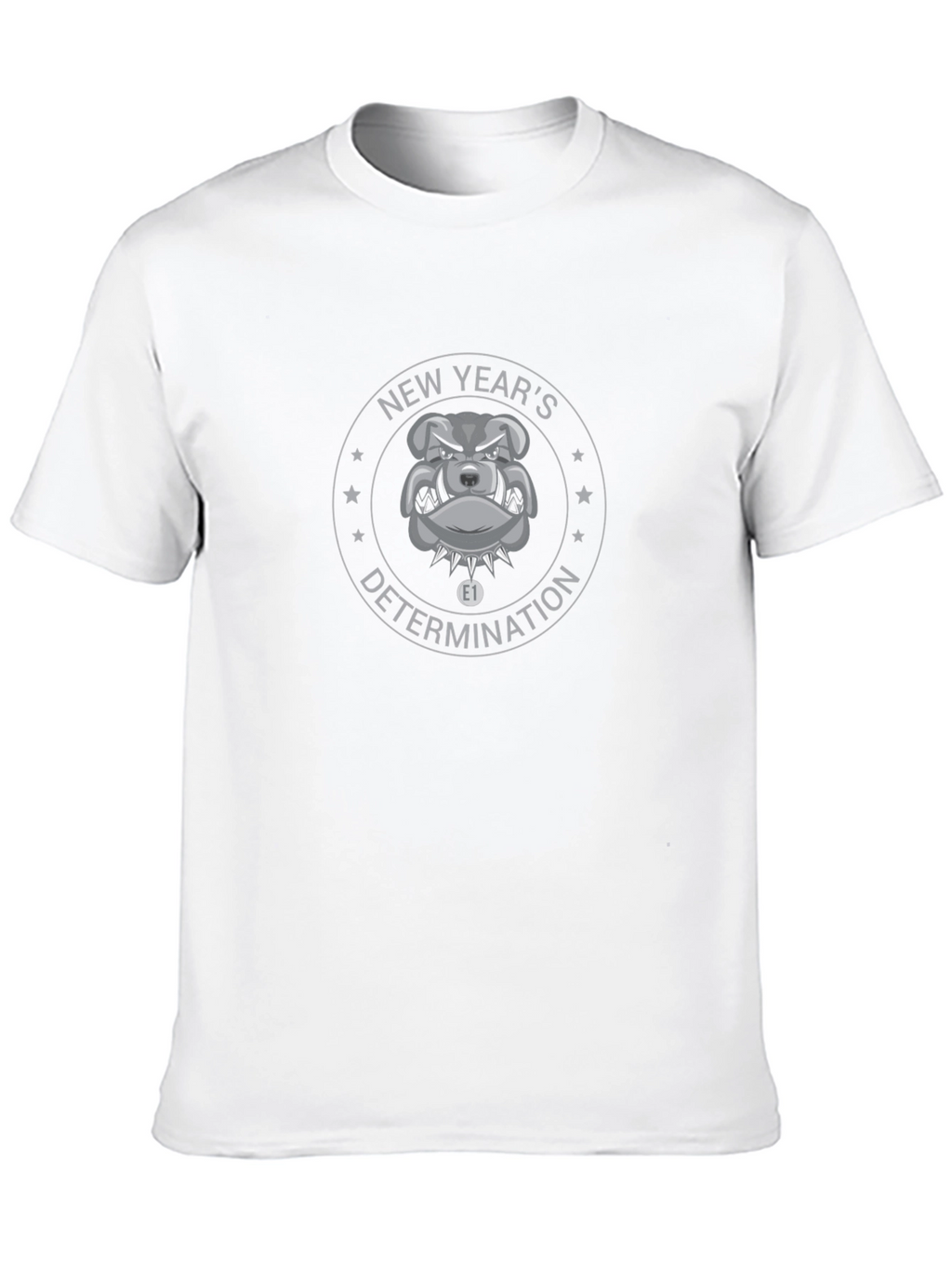 New Years Bulldog Graphic T-Shirt