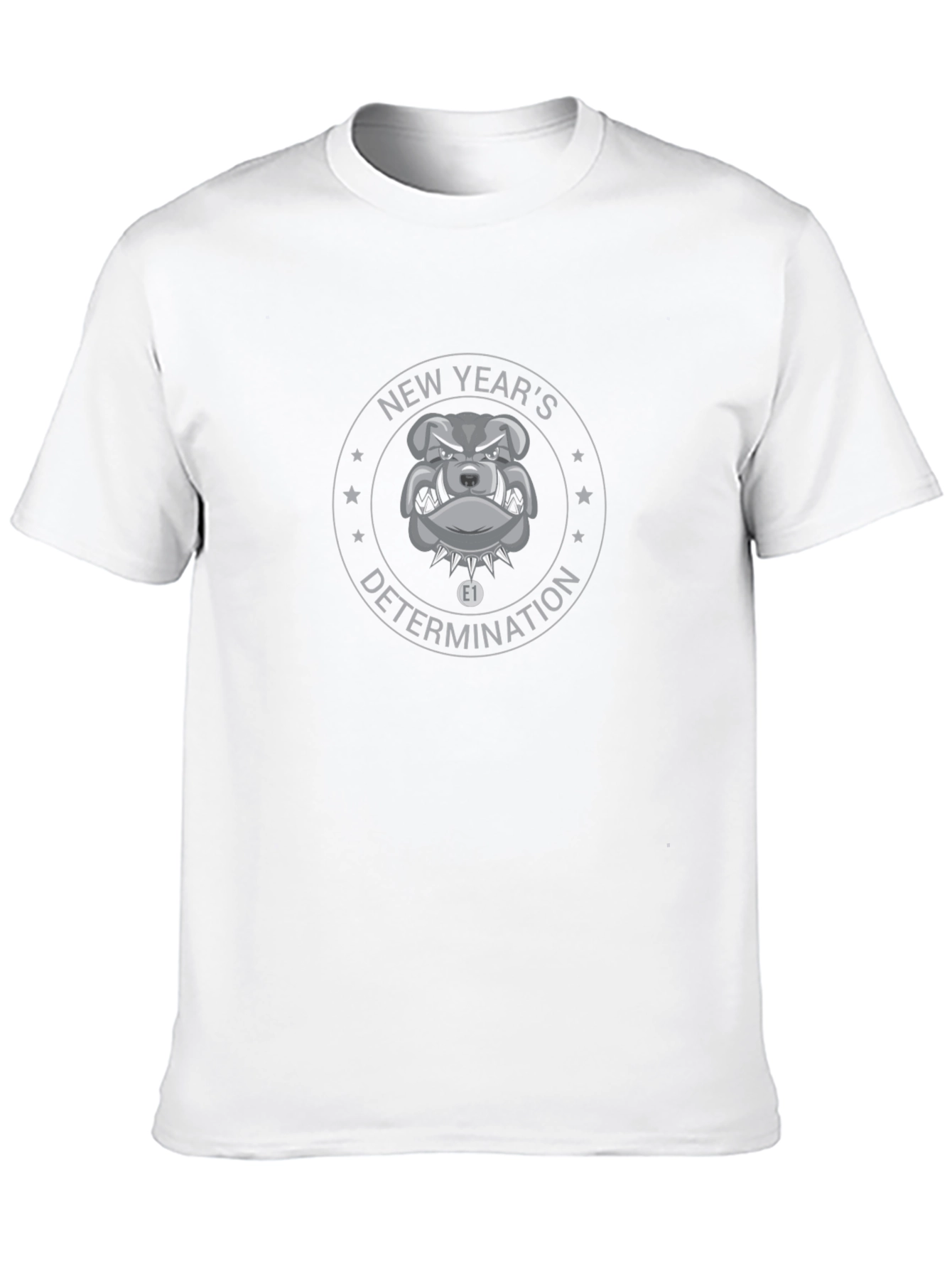 New Years Bulldog Graphic T-Shirt