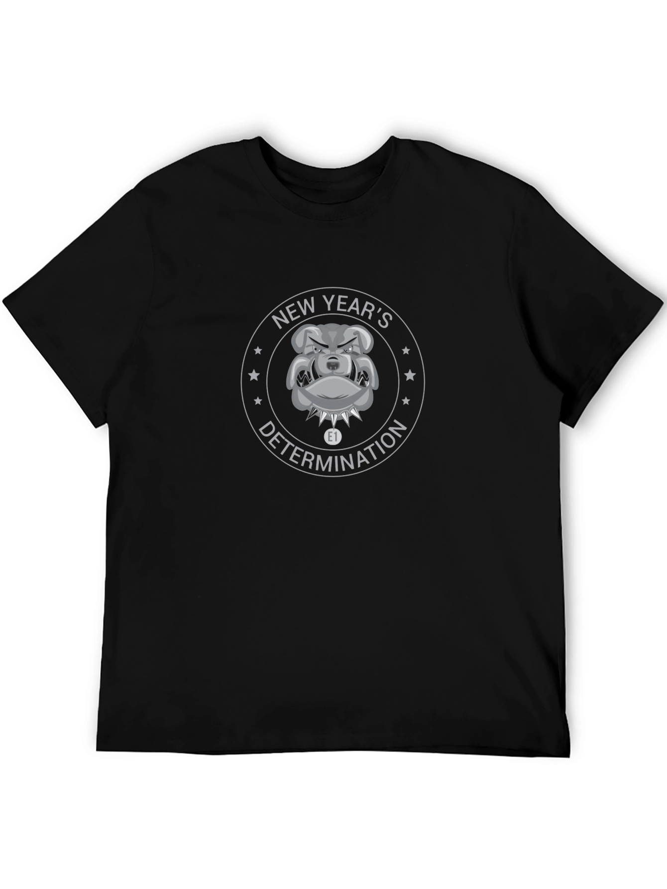 New Years Bulldog Graphic T-Shirt