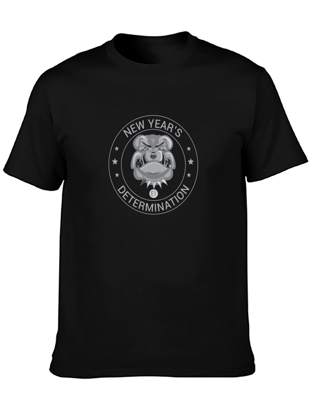New Years Bulldog Graphic T-Shirt