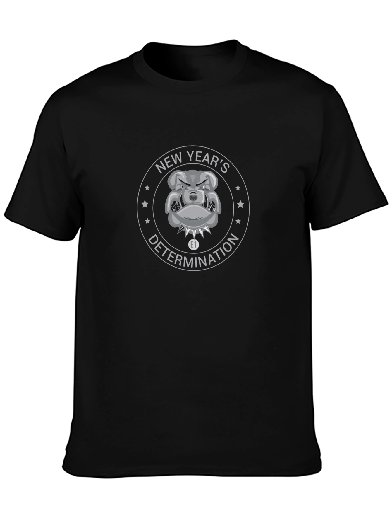 New Years Bulldog Graphic T-Shirt
