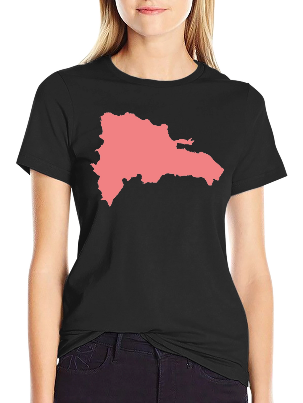 Dominican Republic Map Graphic T-Shirt