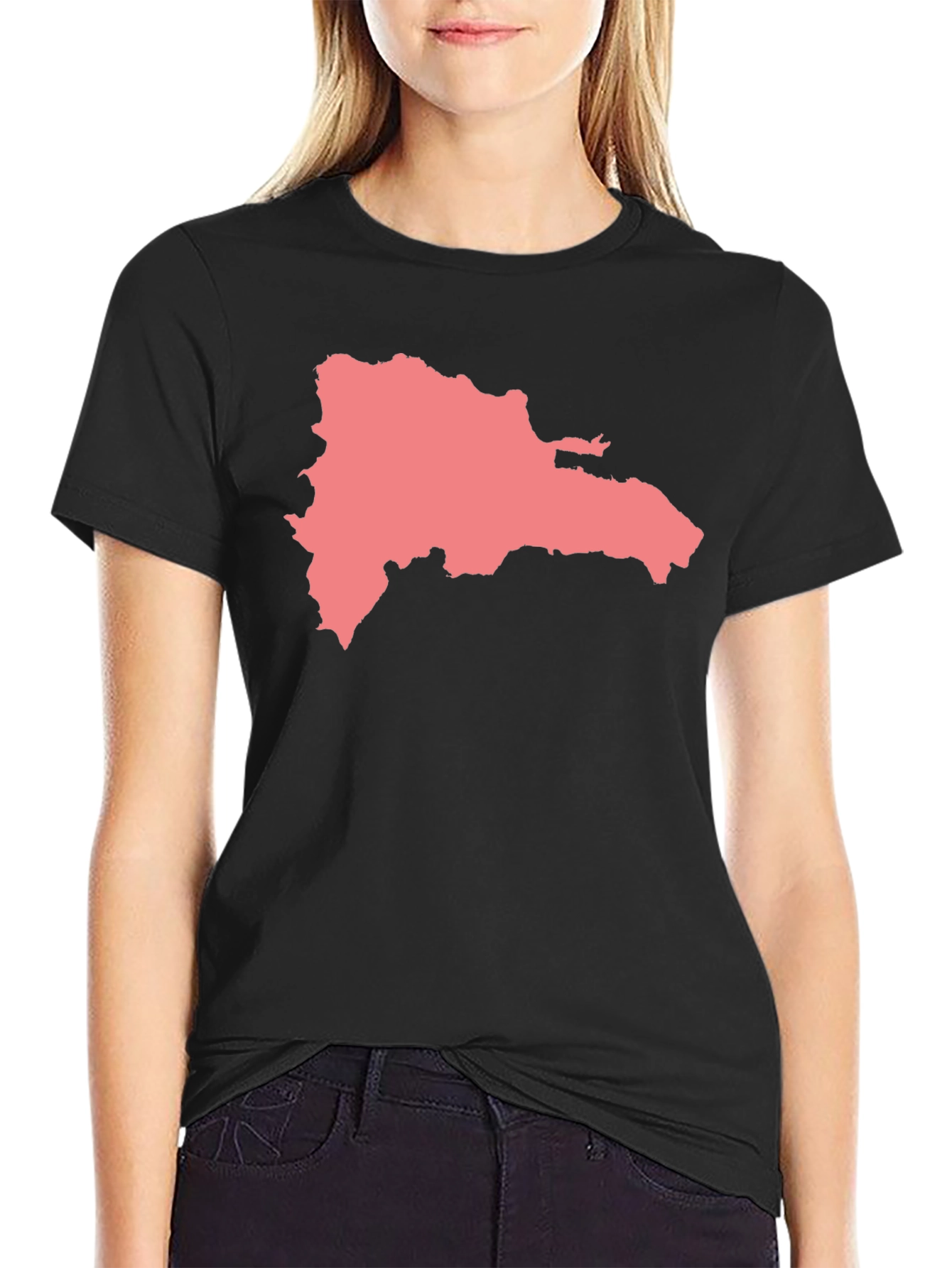 Dominican Republic Map Graphic T-Shirt