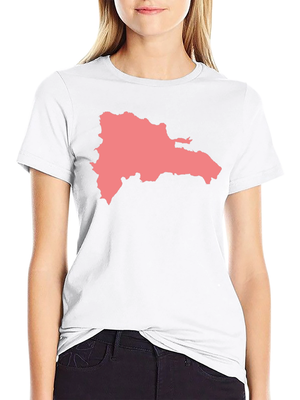 Dominican Republic Map Graphic T-Shirt