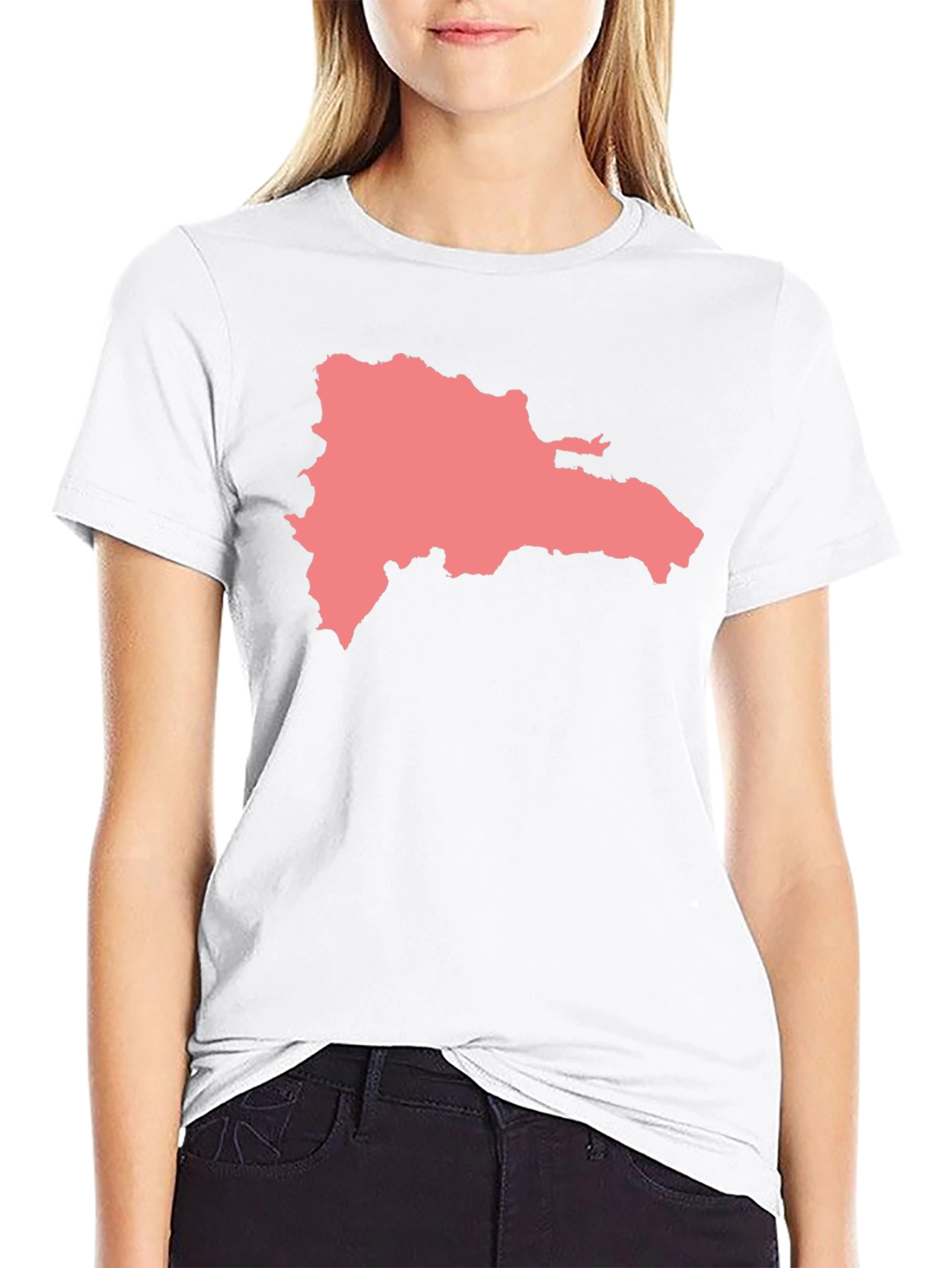 Dominican Republic Map Graphic T-Shirt