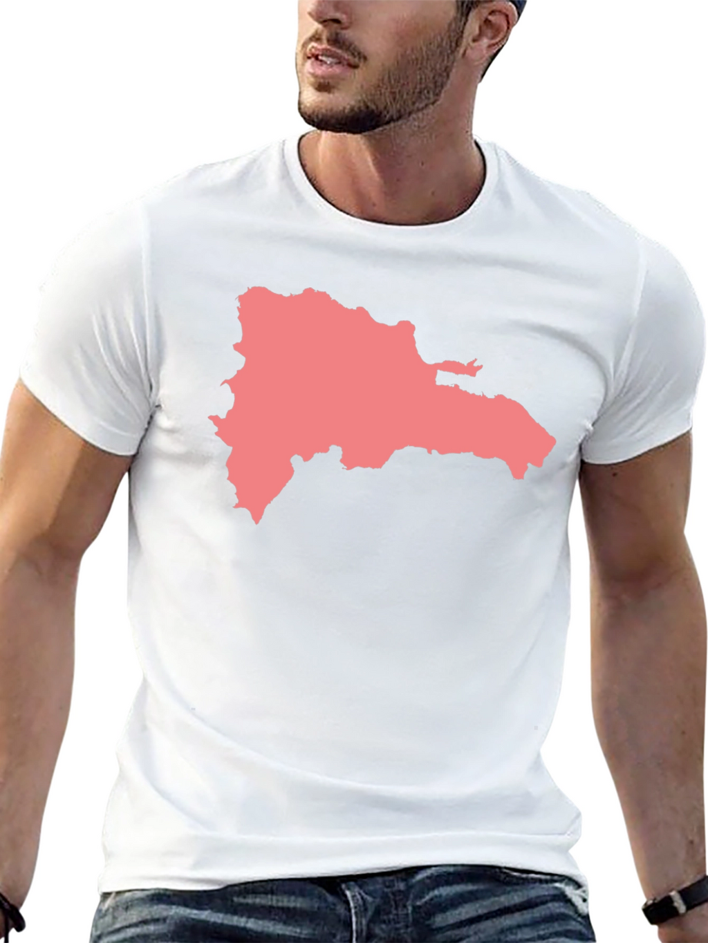 Dominican Republic Map Graphic T-Shirt