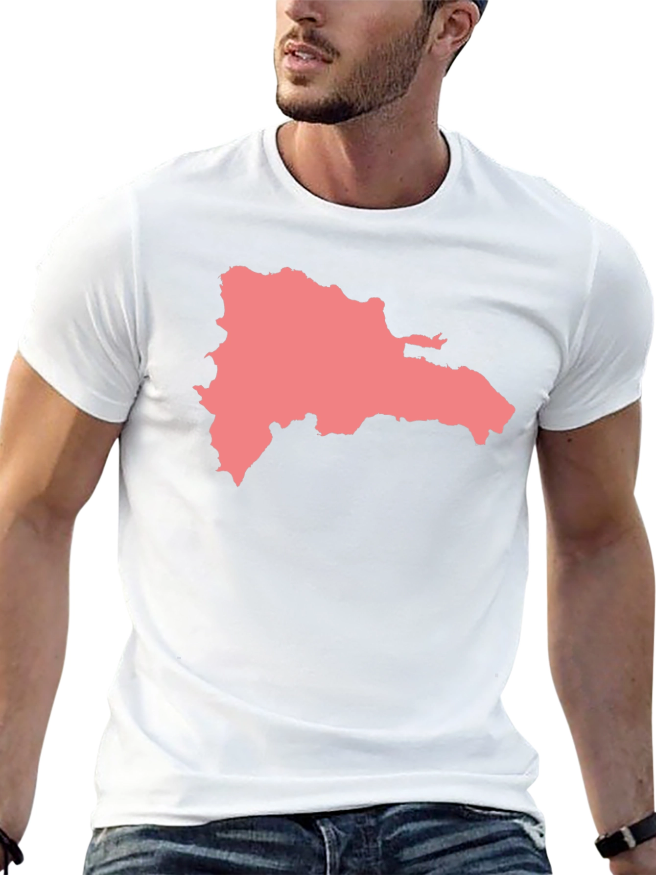 Dominican Republic Map Graphic T-Shirt