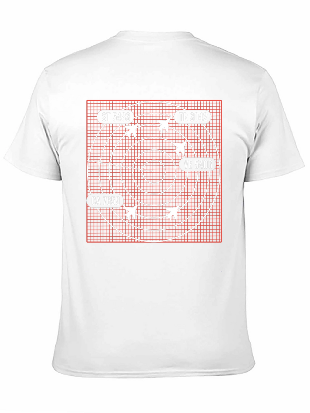 Radar Screen Aircraft Black T-Shirt