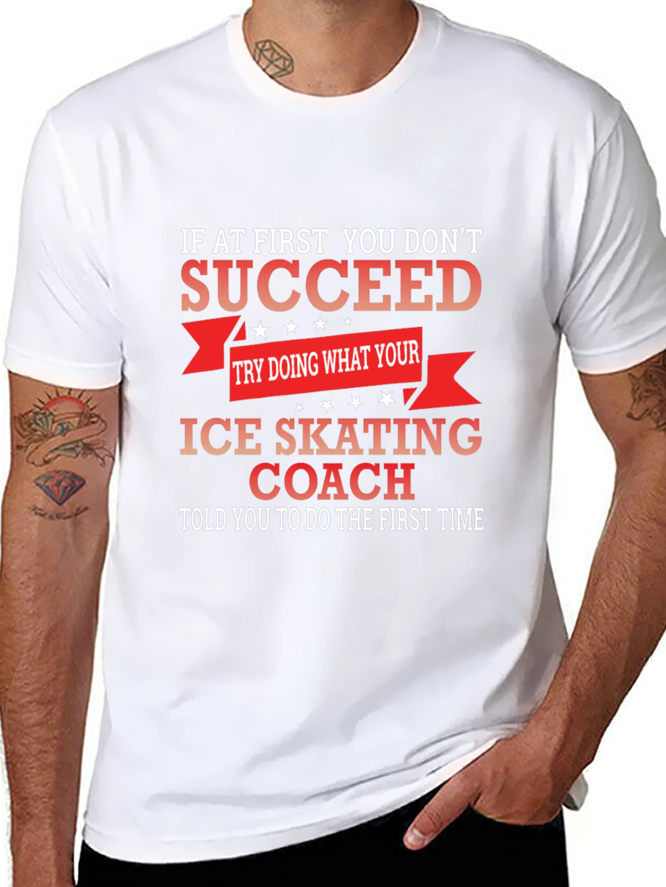 Ice Skating Coach Graphic T-Shirt