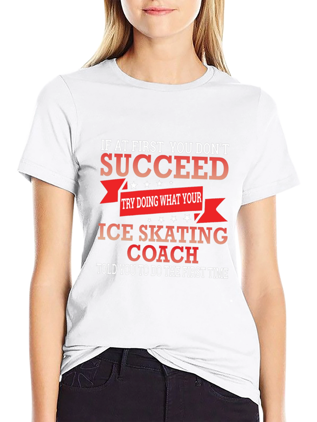 Ice Skating Coach Graphic T-Shirt