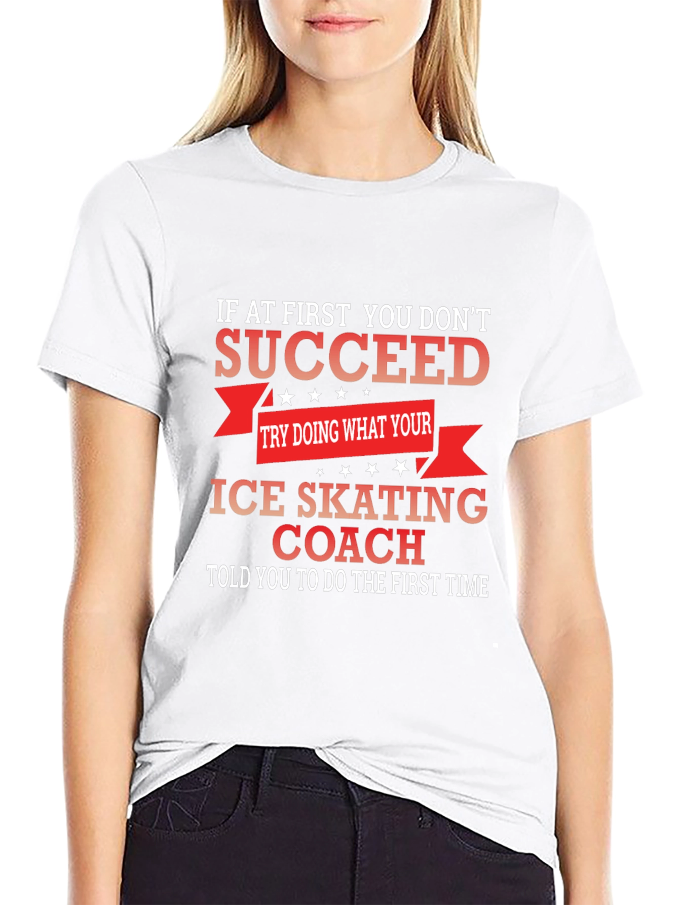Ice Skating Coach Graphic T-Shirt