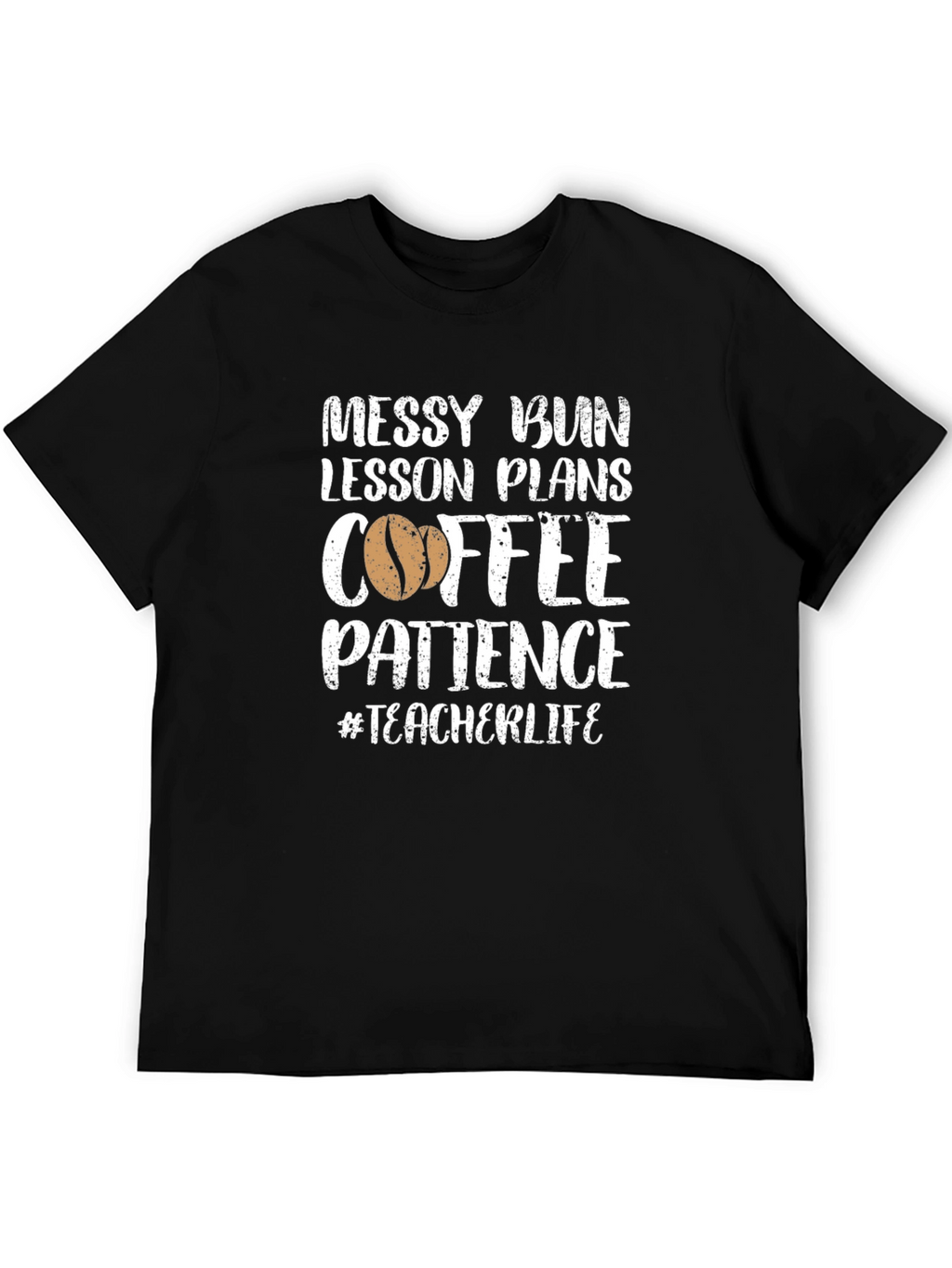 Messy Bun Coffee Teacher Life T-Shirt