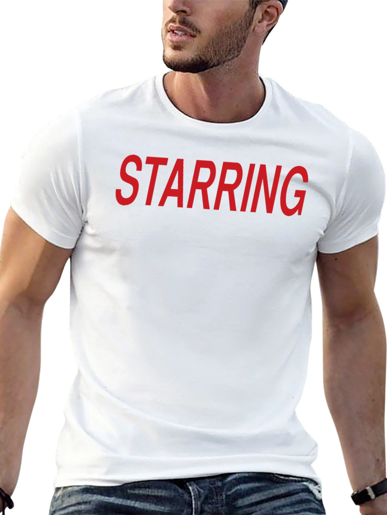 Starring T-Shirt - Classic Crew Neck Tee