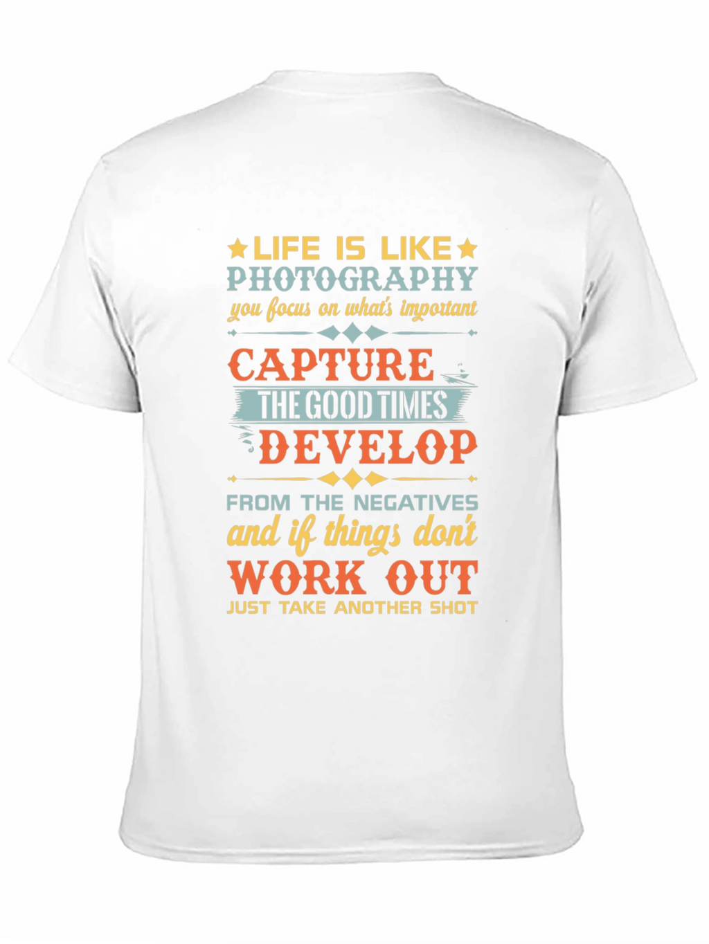 Life is Like Photography Black Graphic Tee