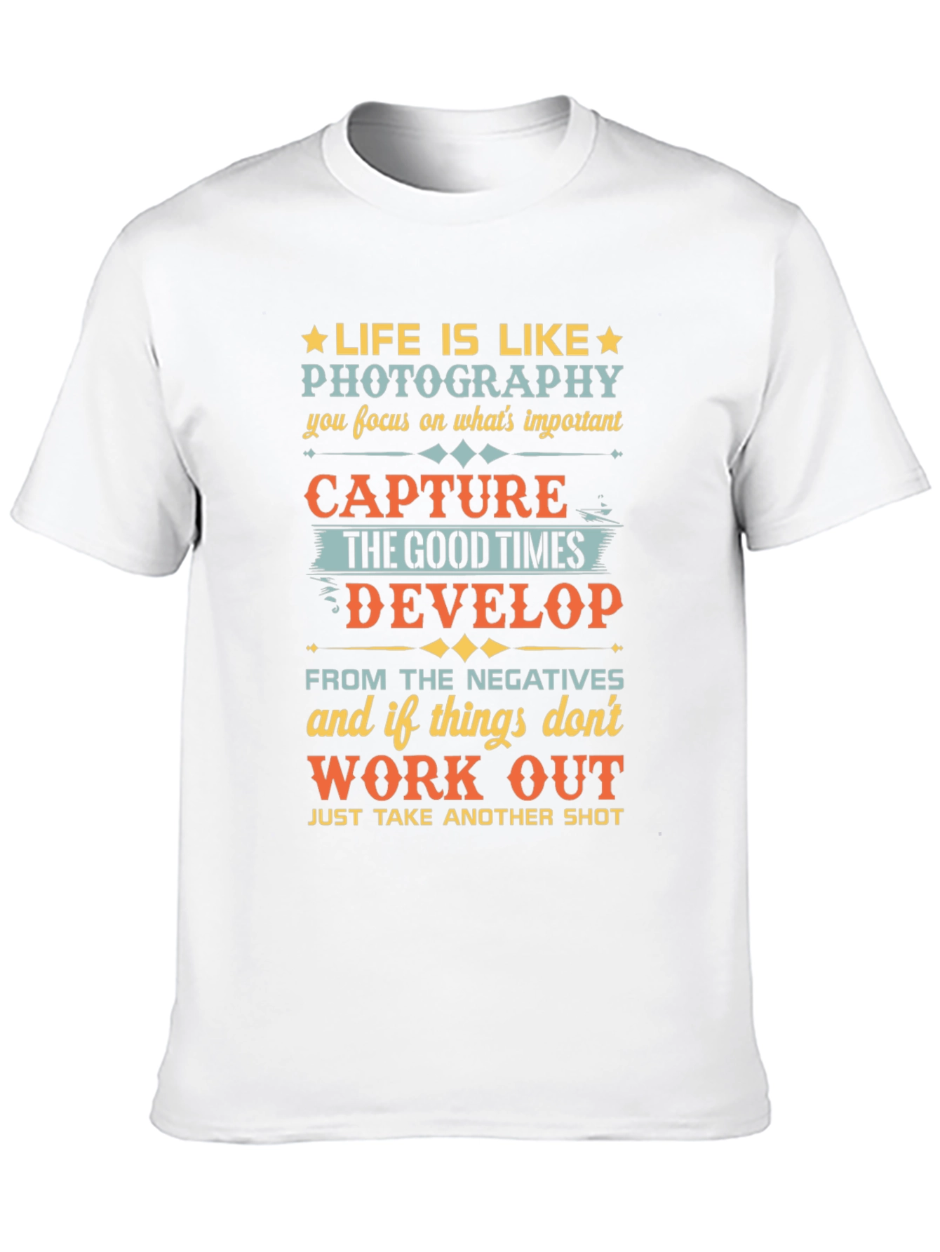 Life is Like Photography Black Graphic Tee