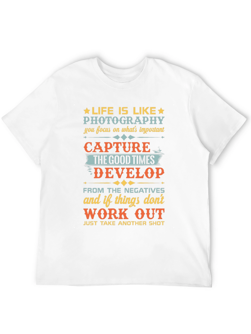 Life is Like Photography Black Graphic Tee