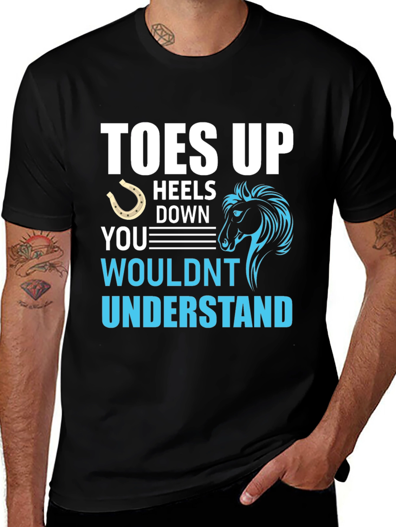 Toes Up Heels Down Graphic Tee
