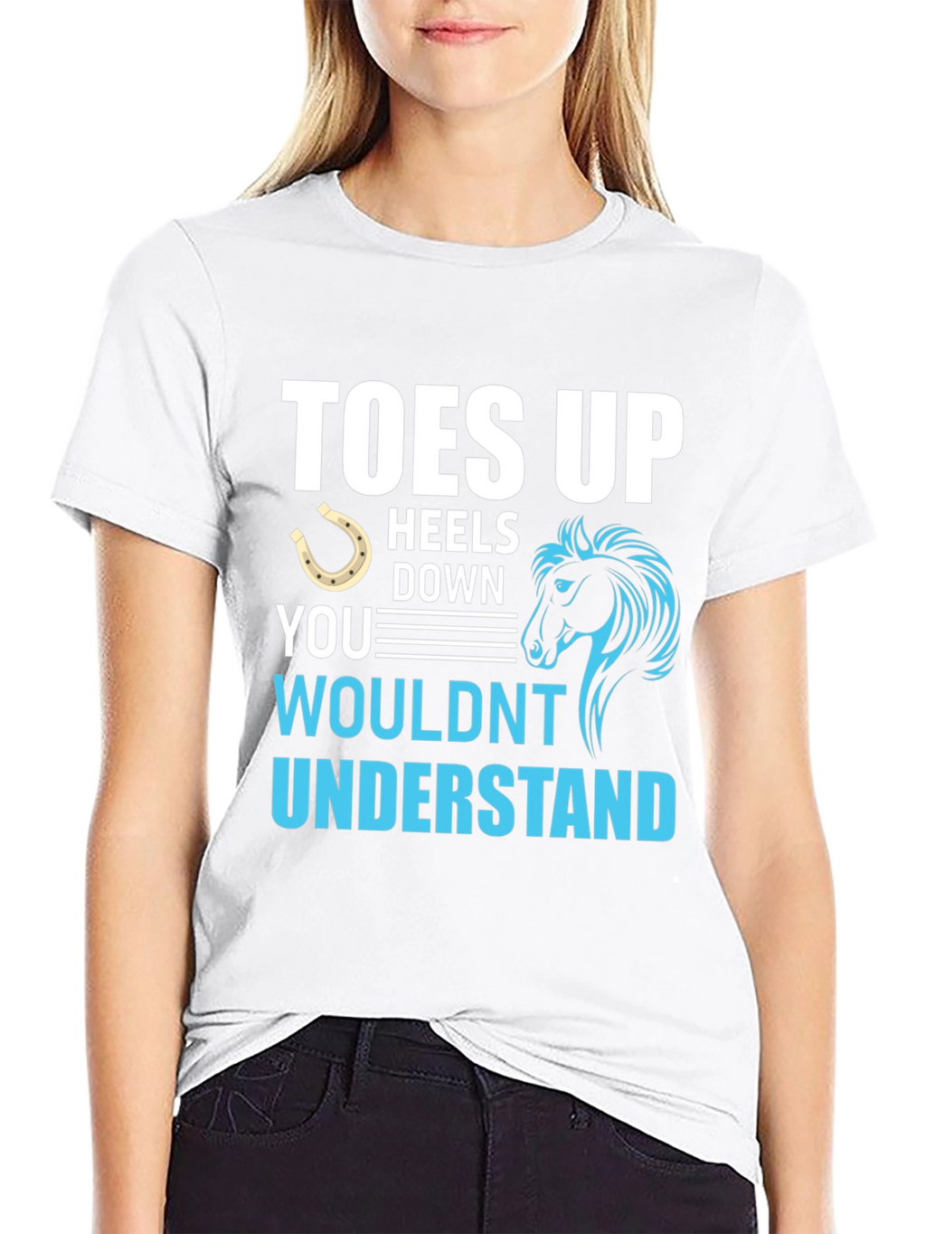 Toes Up Heels Down Graphic Tee