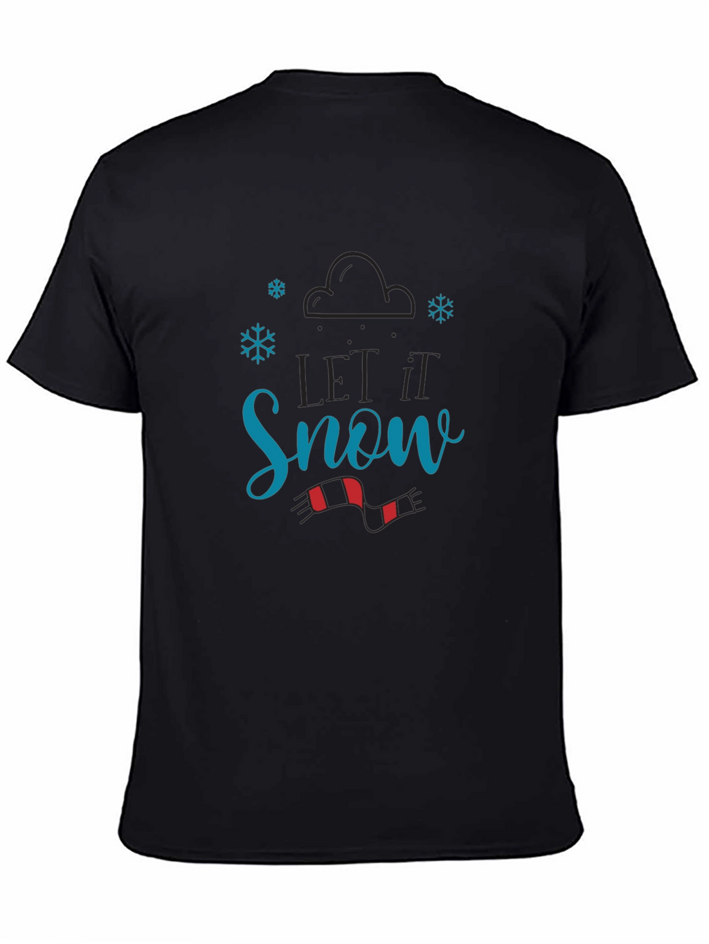 Let it Snow Black T-Shirt