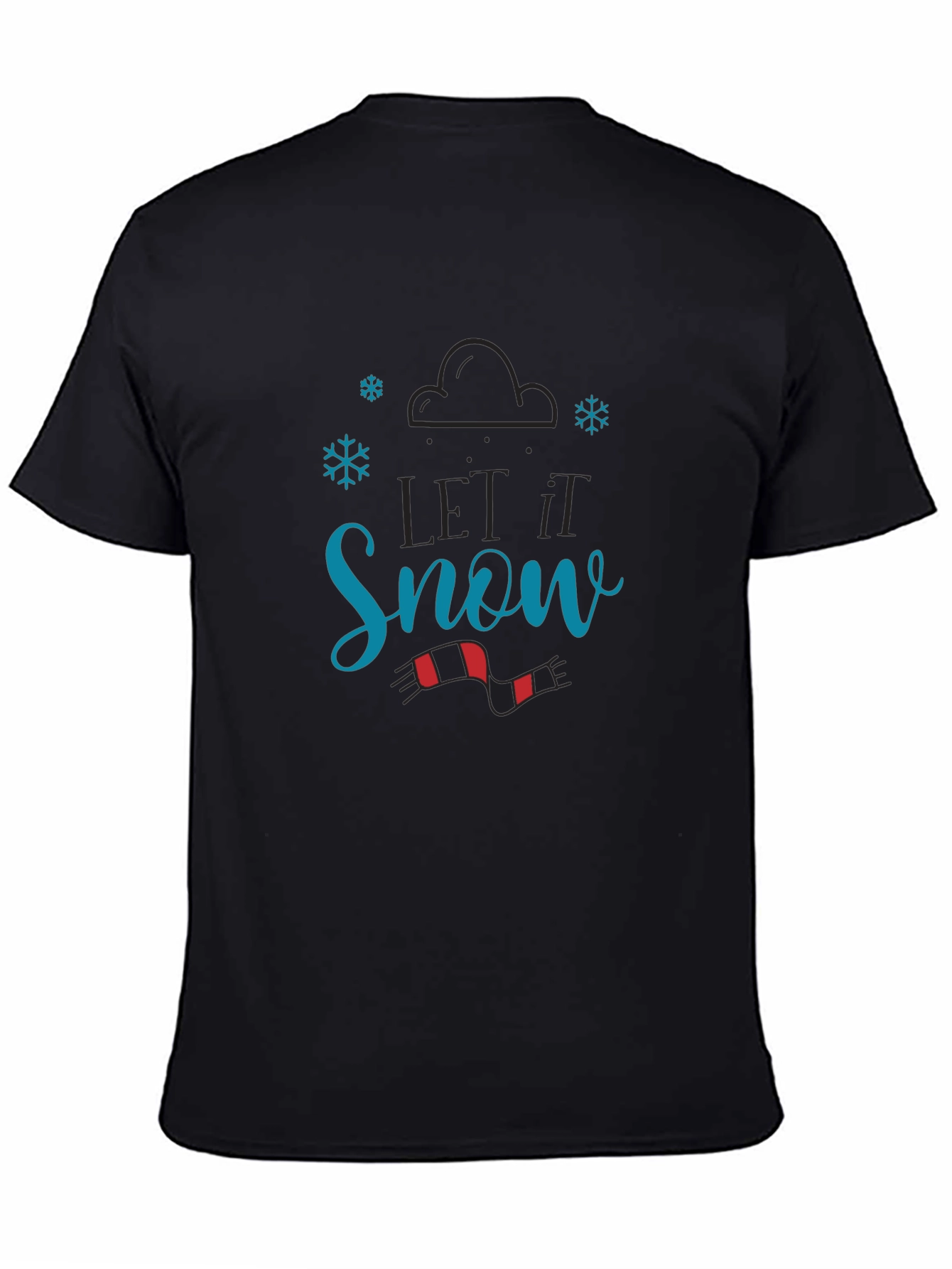 Let it Snow Black T-Shirt