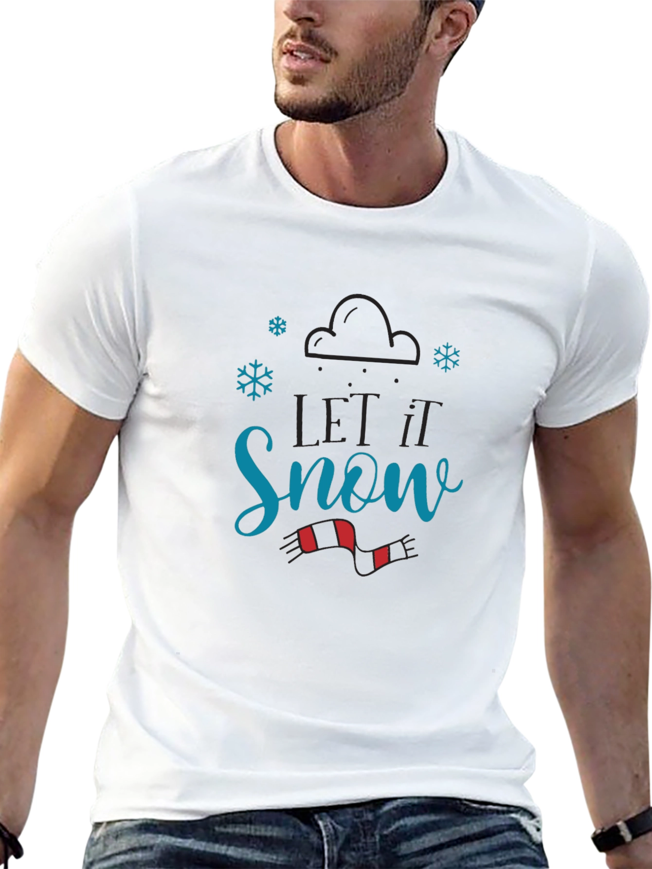 Let it Snow Black T-Shirt