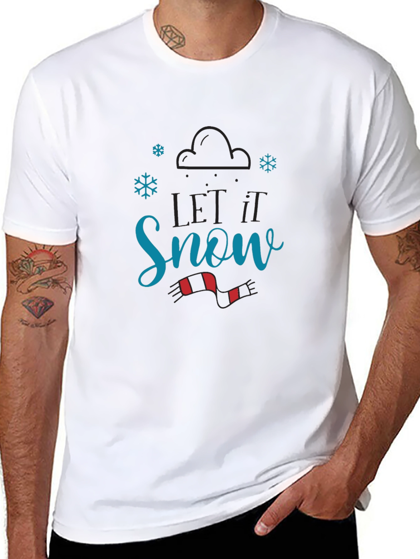 Let it Snow Black T-Shirt