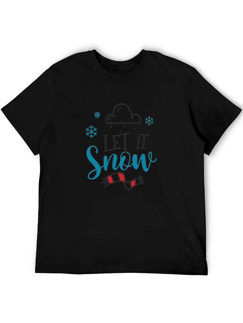 Let it Snow Black T-Shirt