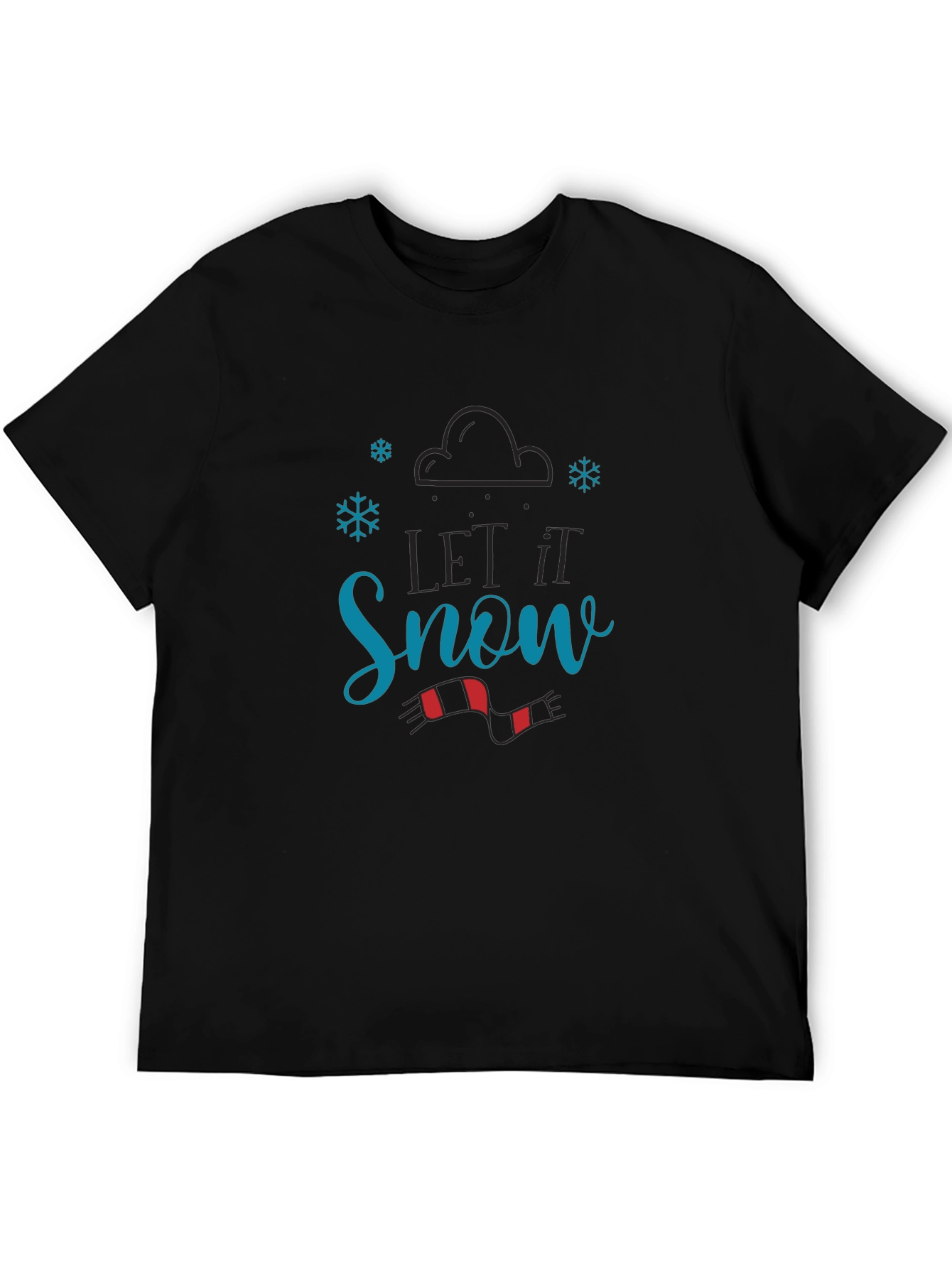 Let it Snow Black T-Shirt