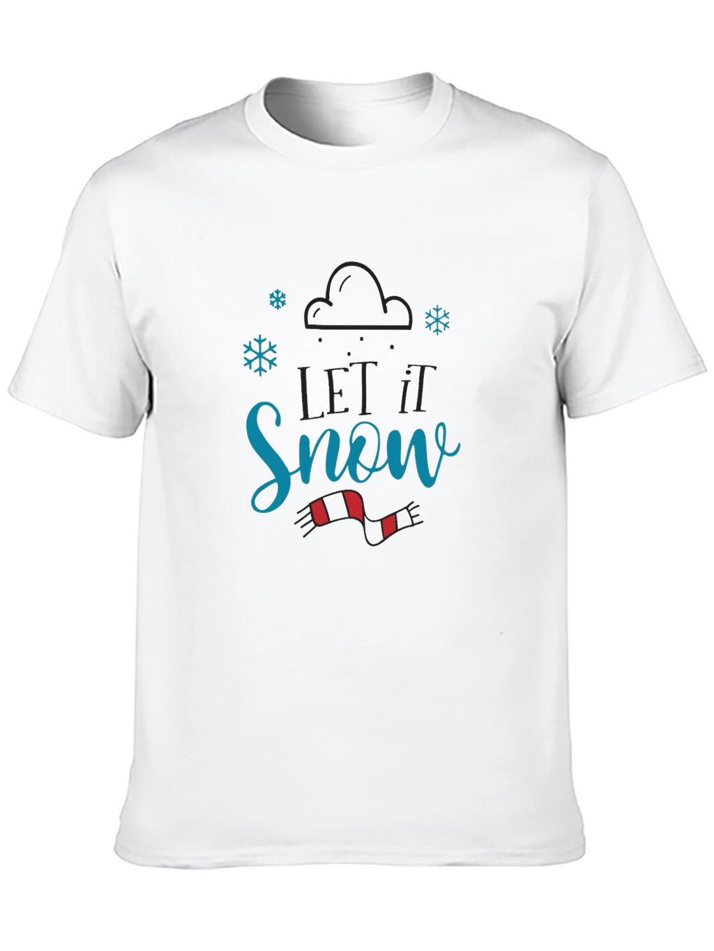 Let it Snow Black T-Shirt