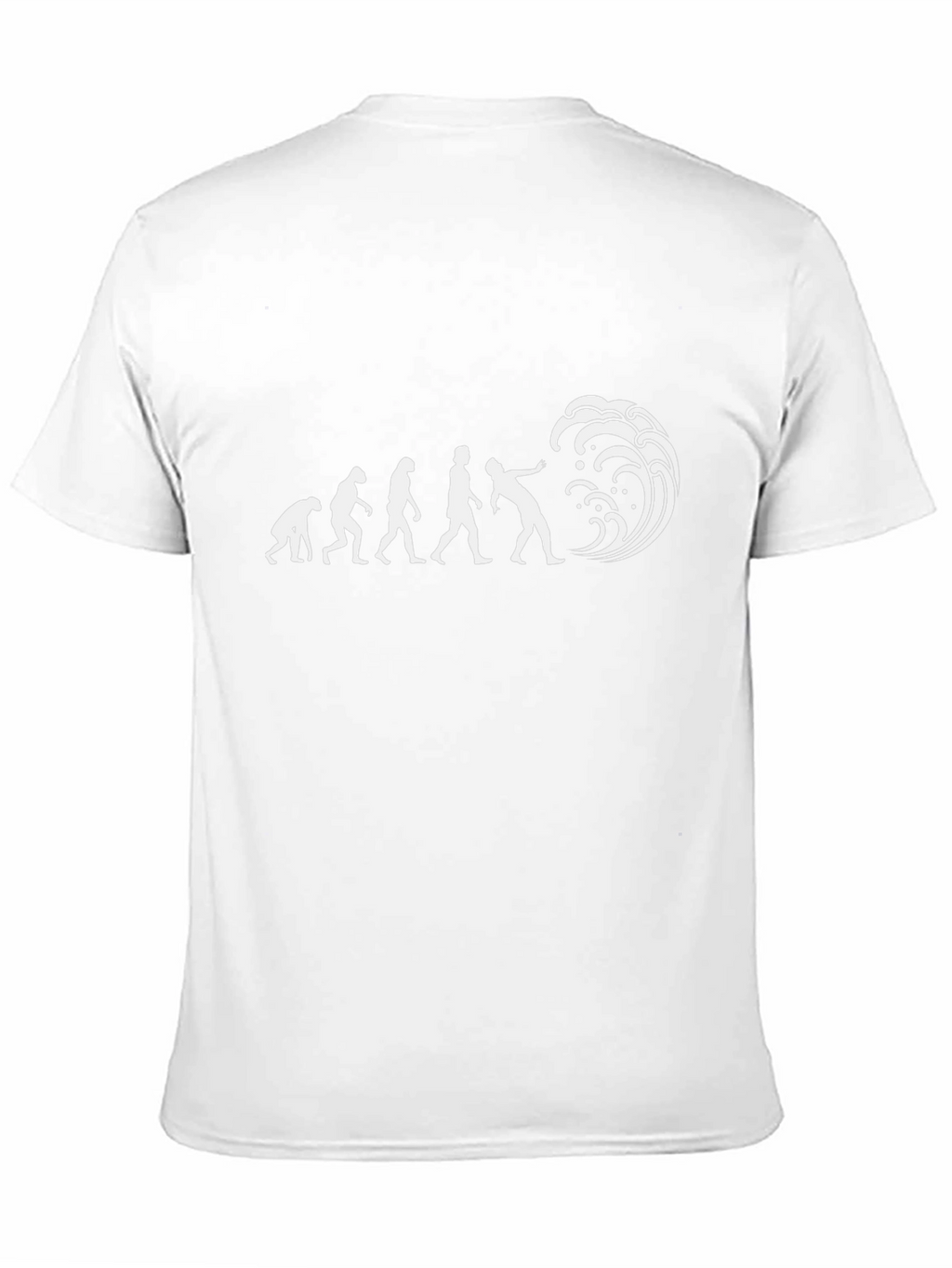 Evolution of Surfing Black T-Shirt