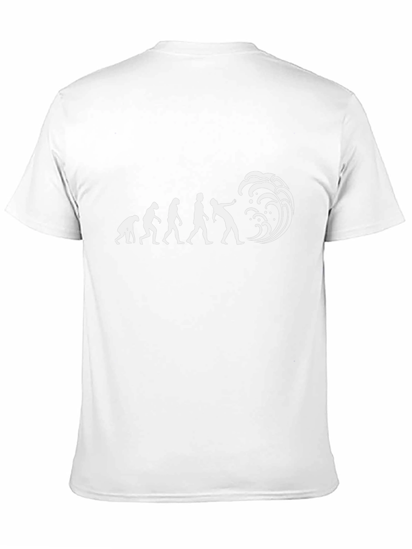 Evolution of Surfing Black T-Shirt