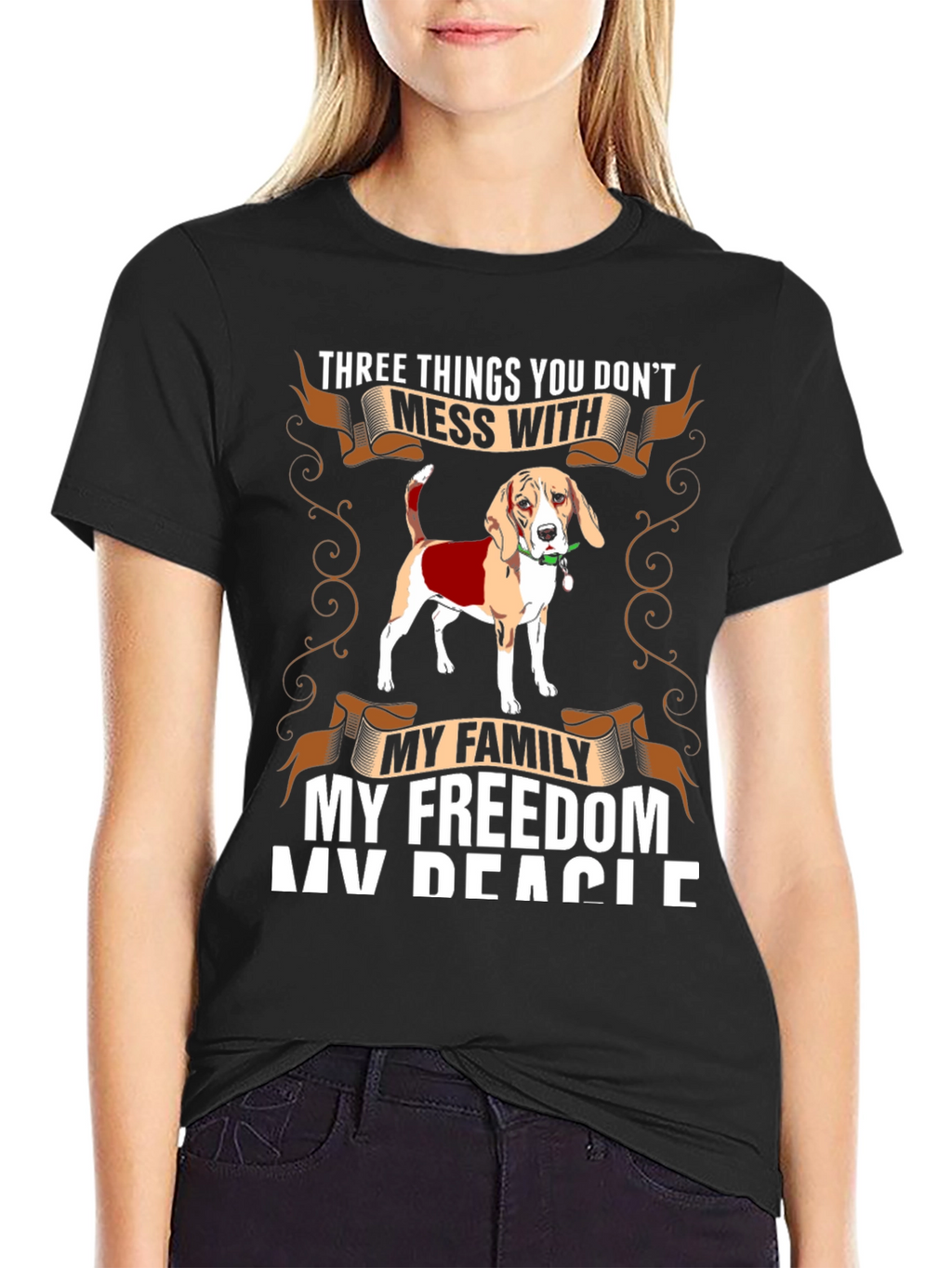 Beagle Lovers T-Shirt: Mess With My Dog!