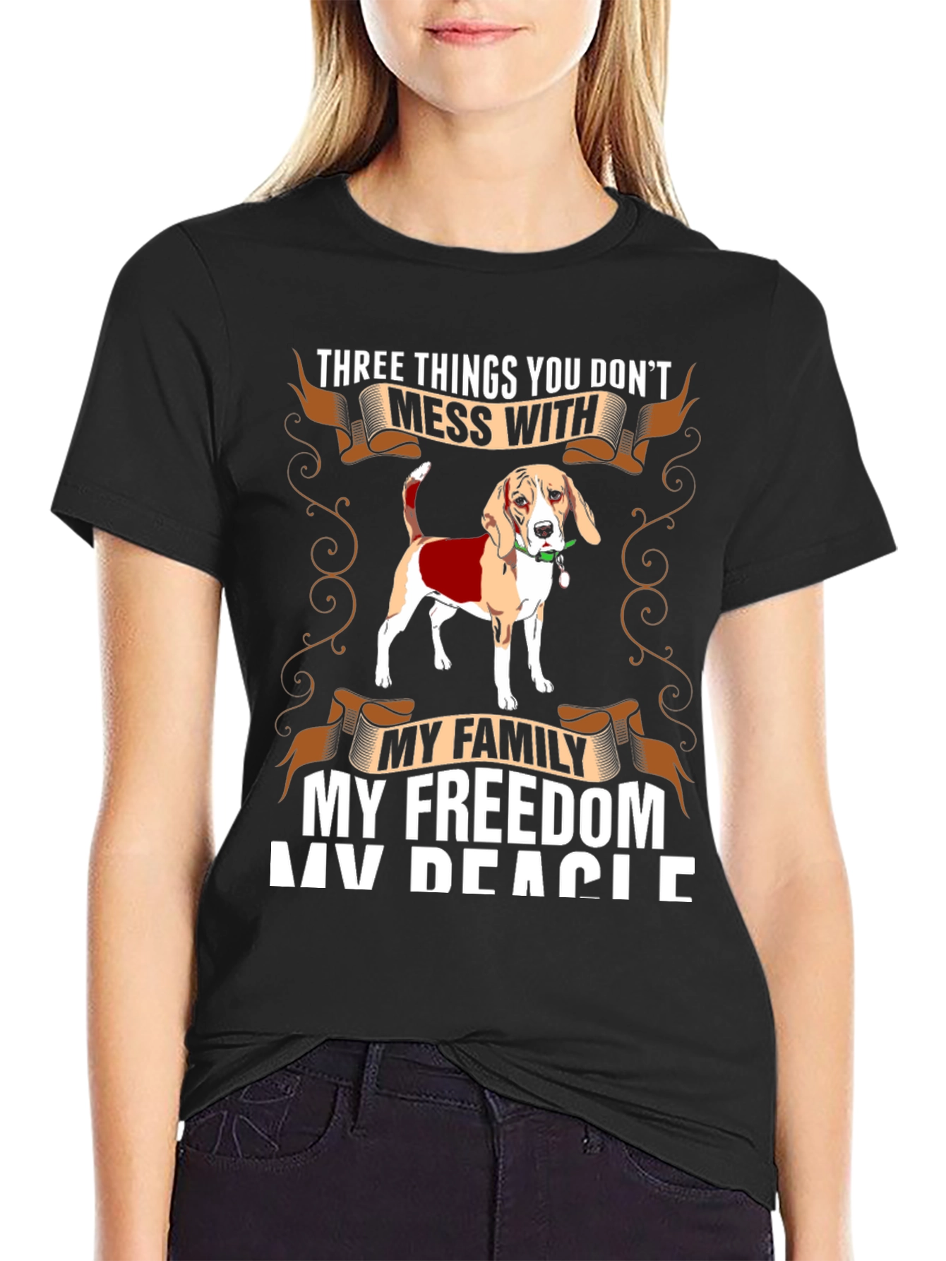 Beagle Lovers T-Shirt: Mess With My Dog!
