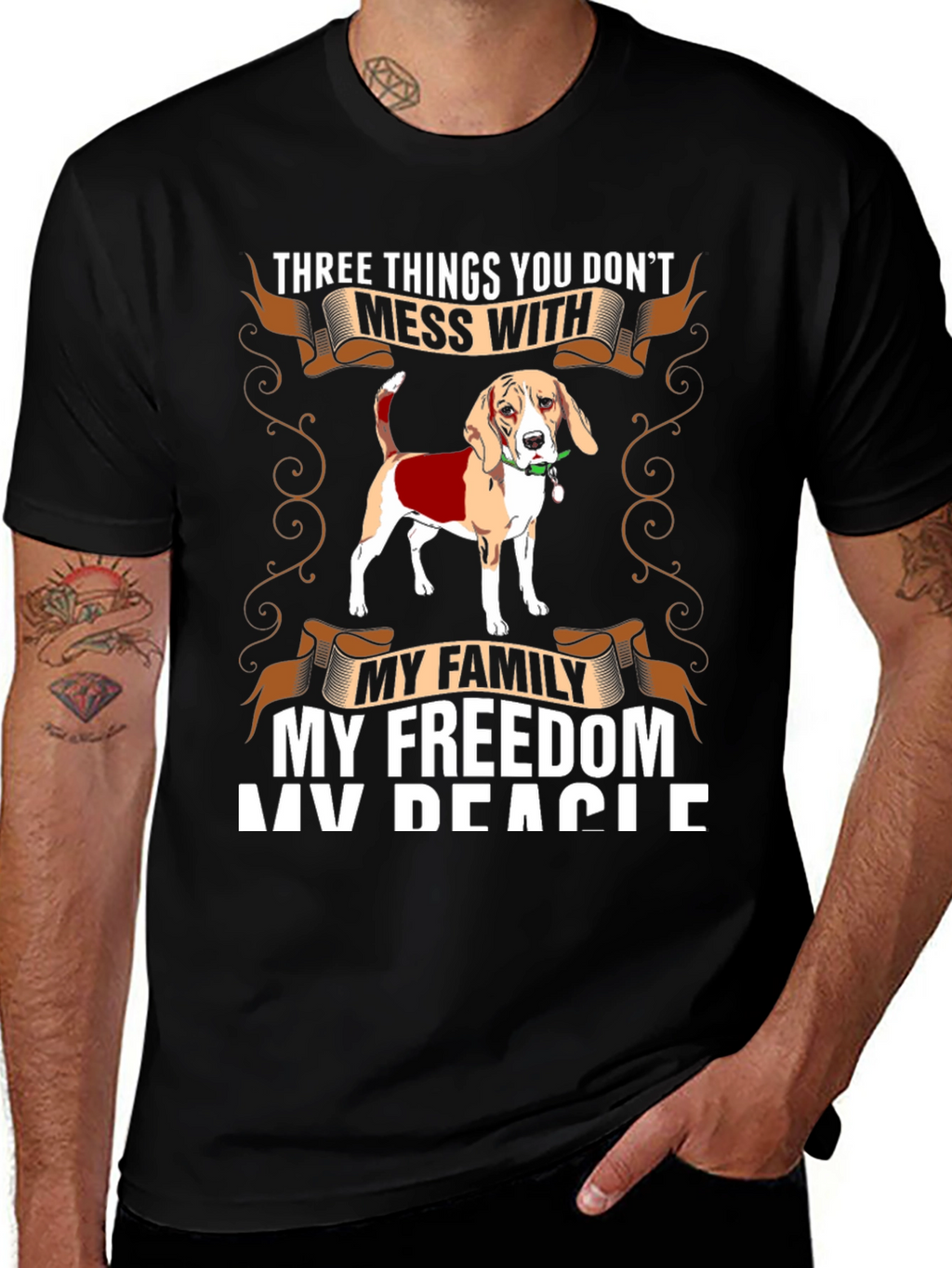 Beagle Lovers T-Shirt: Mess With My Dog!