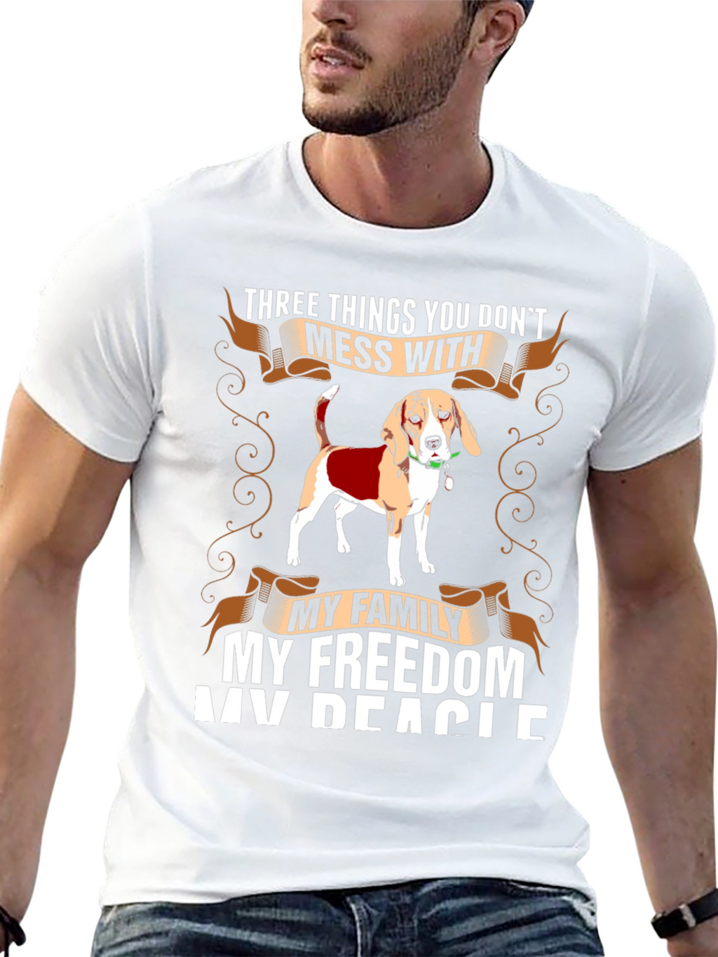 Beagle Lovers T-Shirt: Mess With My Dog!